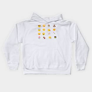 Emoji Stickers Kids Hoodie